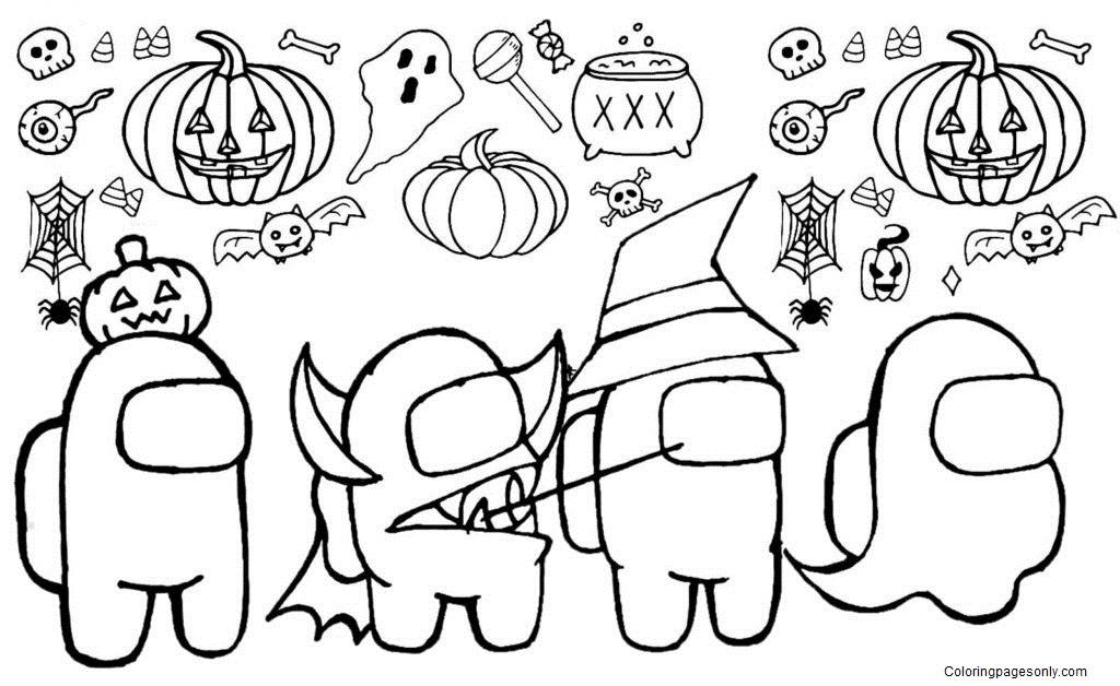 1010  Coloring Pages Among Us Free  Free